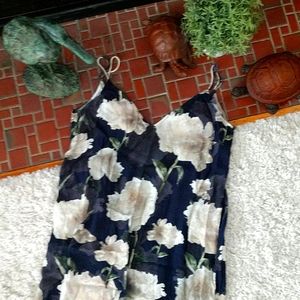 & other stories Floral black slip dress 6